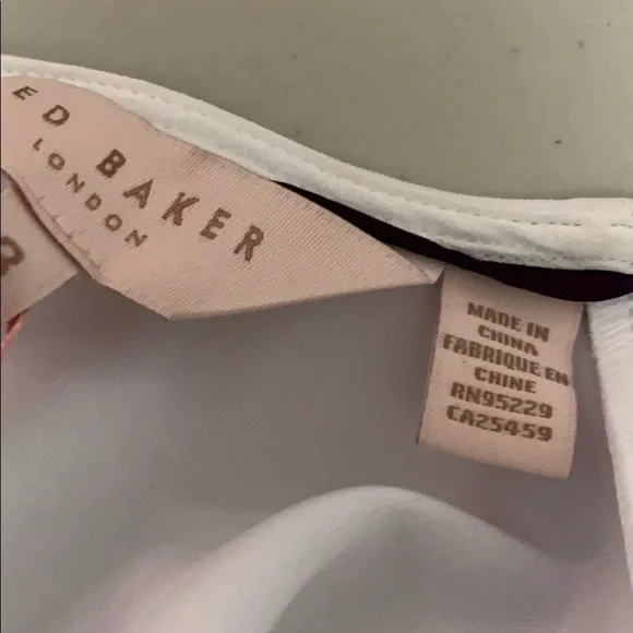 TED BAKER FLORAL DRESS SIZE 3 US 8 - Picture 6 of 6